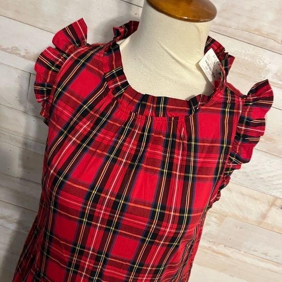 NWT J.Crew size 0 Tartan plaid midi dress - Picture 4 of 11